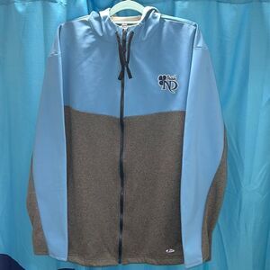 Norte Dame Stitched Jacket Blue white gray